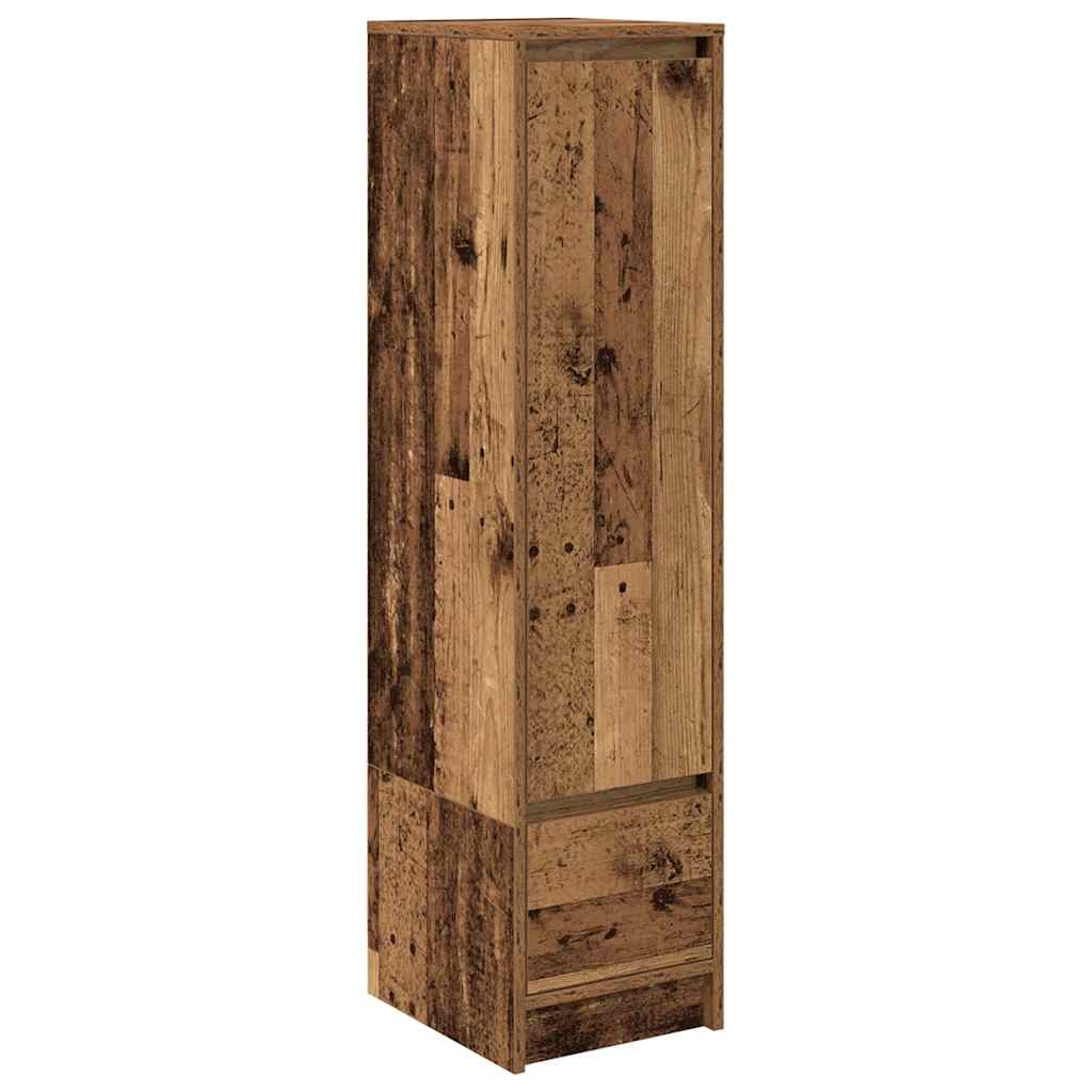 Visoka ploča staro drvo 29,5x34x119,5 cm konstruirano drvo