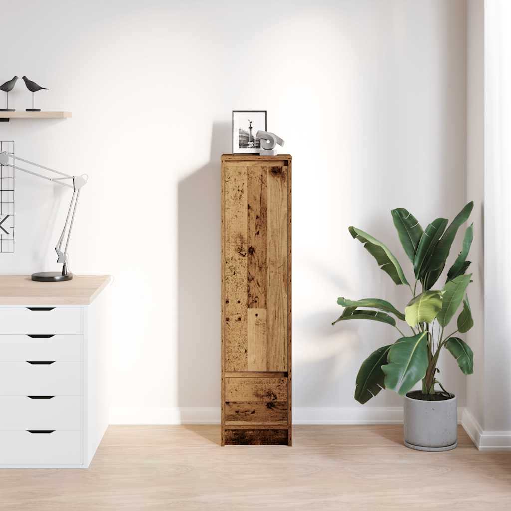 Visoka ploča staro drvo 29,5x34x119,5 cm konstruirano drvo
