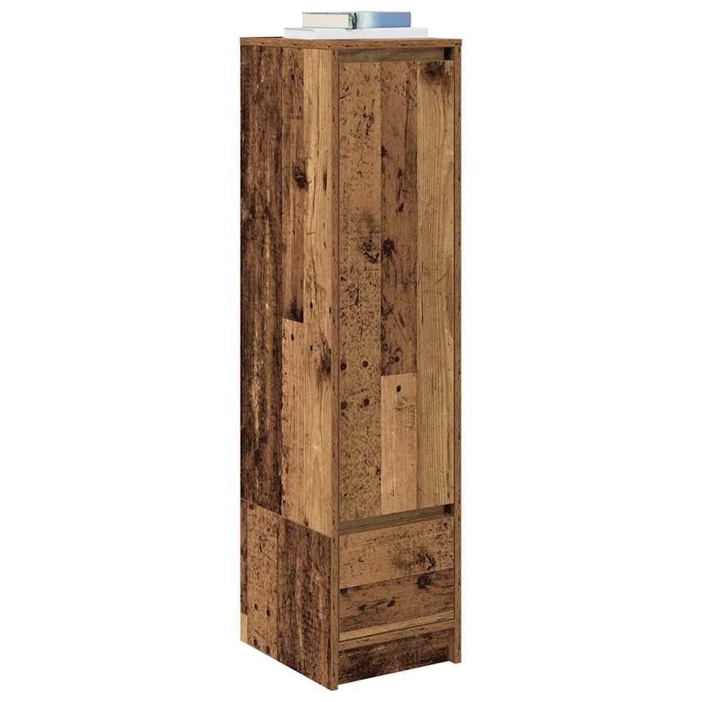 Visoka ploča staro drvo 29,5x34x119,5 cm konstruirano drvo