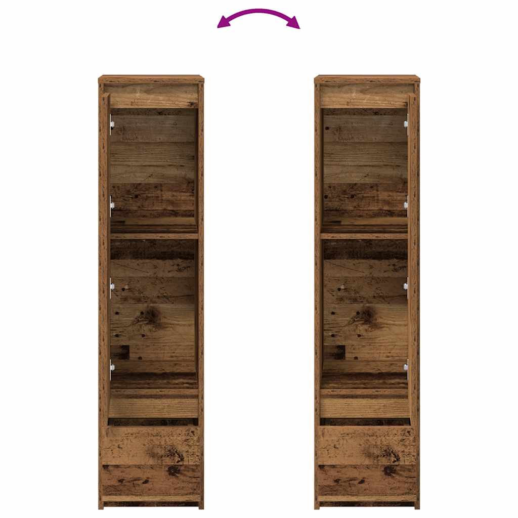 Visoka ploča staro drvo 29,5x34x119,5 cm konstruirano drvo