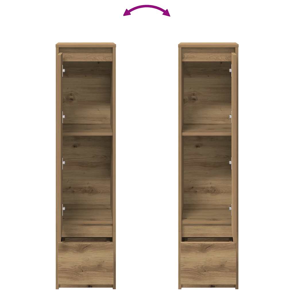 Visoka ploča Artisan hrast 29,5x34x119,5 cm izrađeno drvo