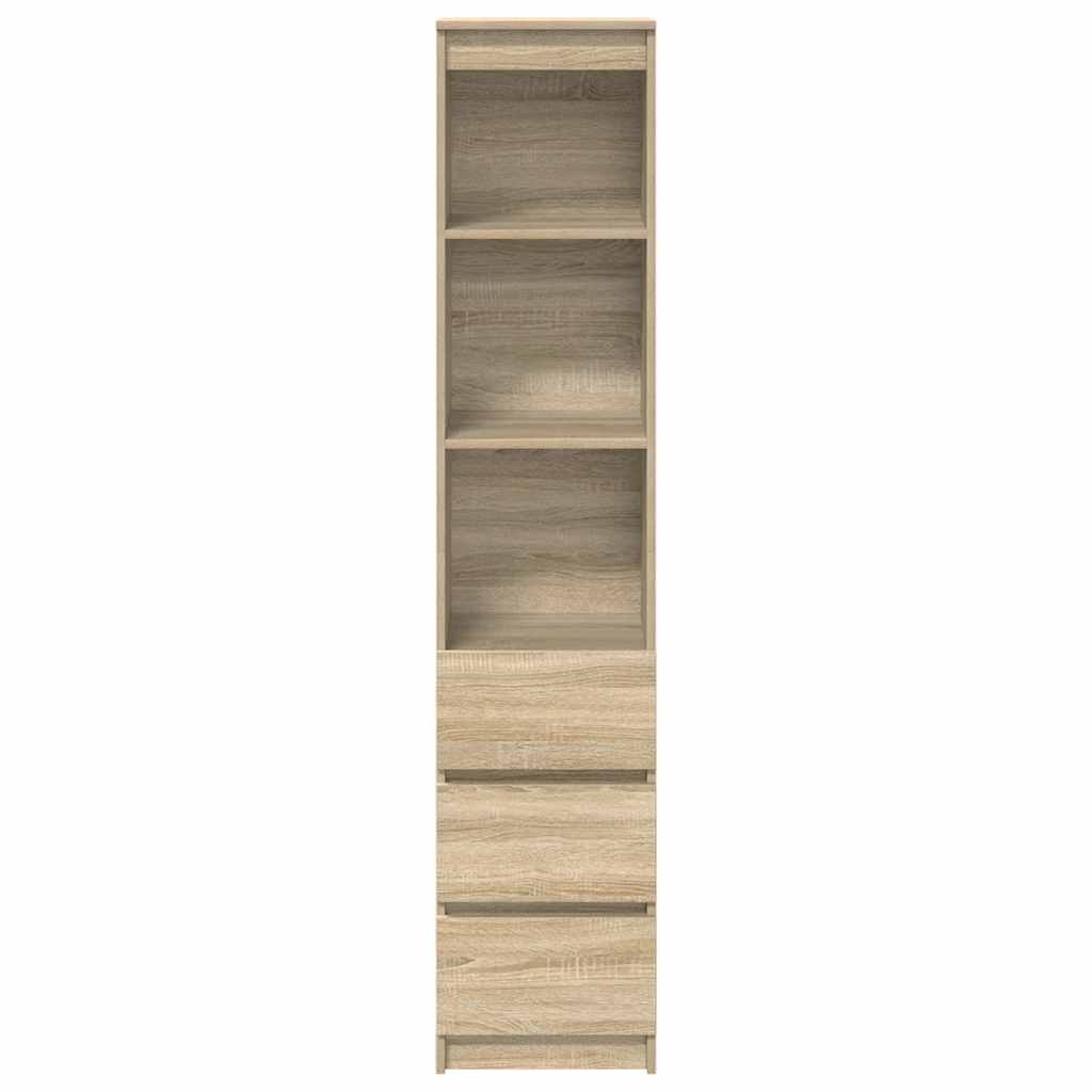 Visoka ploča sonoma hrast 37,5x35x180 cm izrađeno drvo