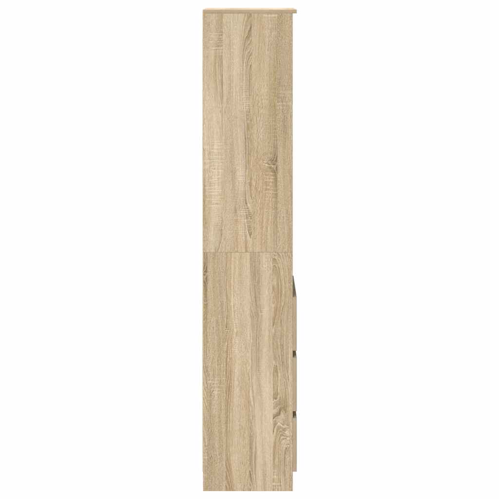 Visoka ploča sonoma hrast 37,5x35x180 cm izrađeno drvo