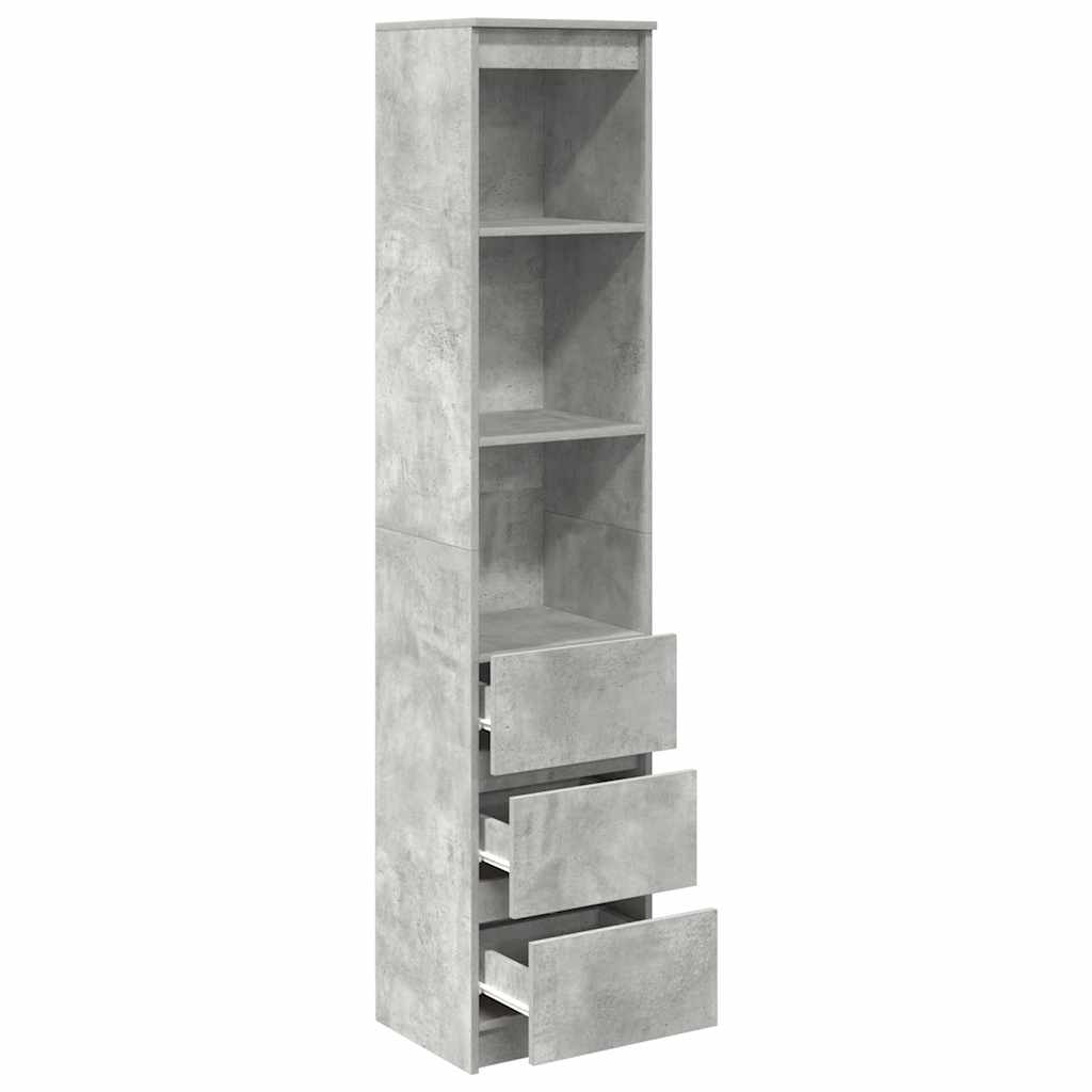 Visoka ploča beton siva 37,5x35x180 cm izrađeno drvo
