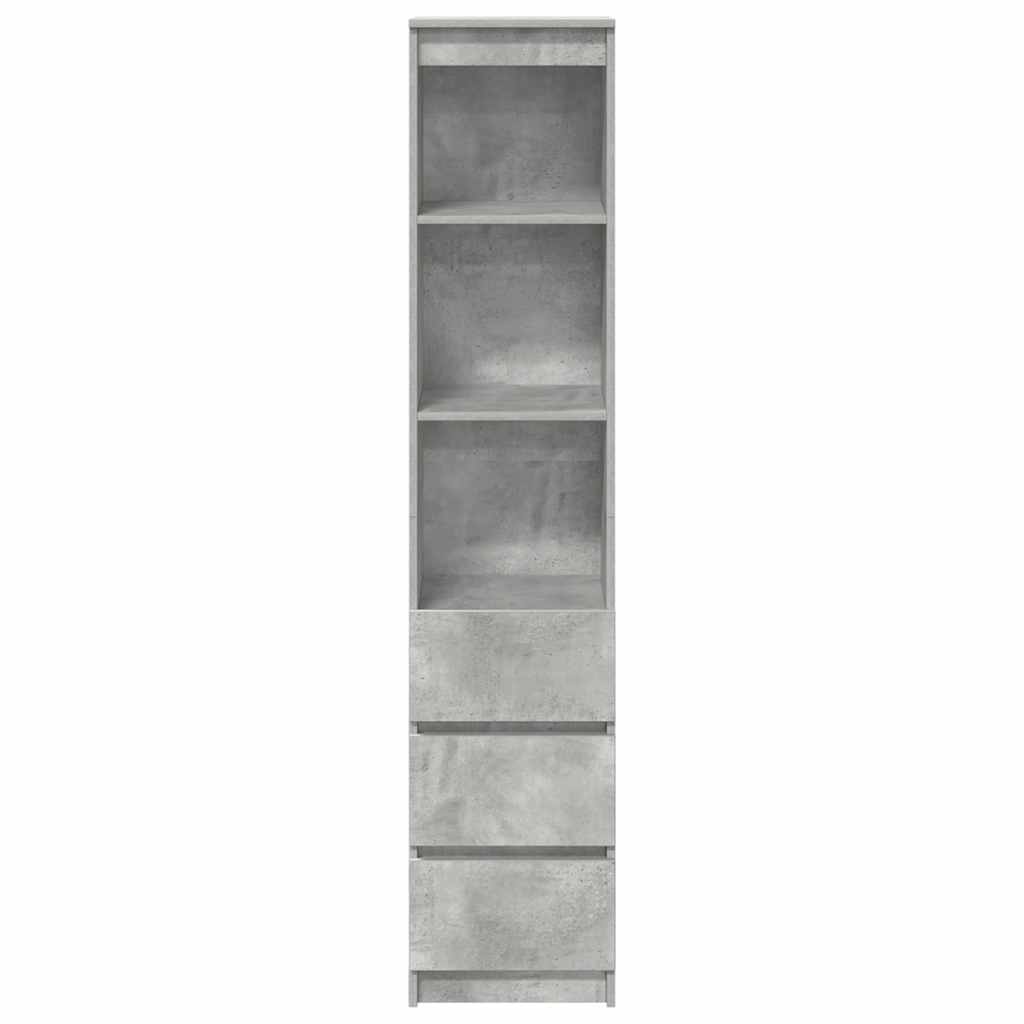 Visoka ploča beton siva 37,5x35x180 cm izrađeno drvo