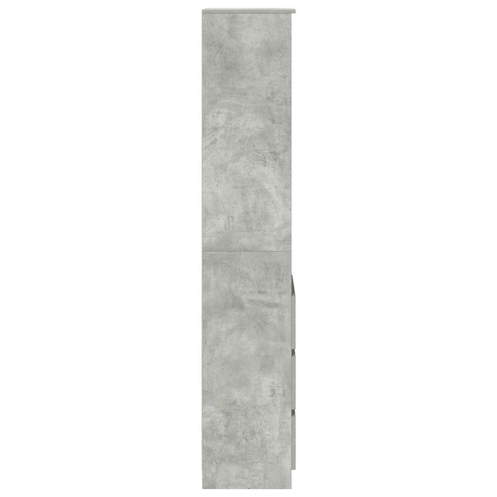 Visoka ploča beton siva 37,5x35x180 cm izrađeno drvo
