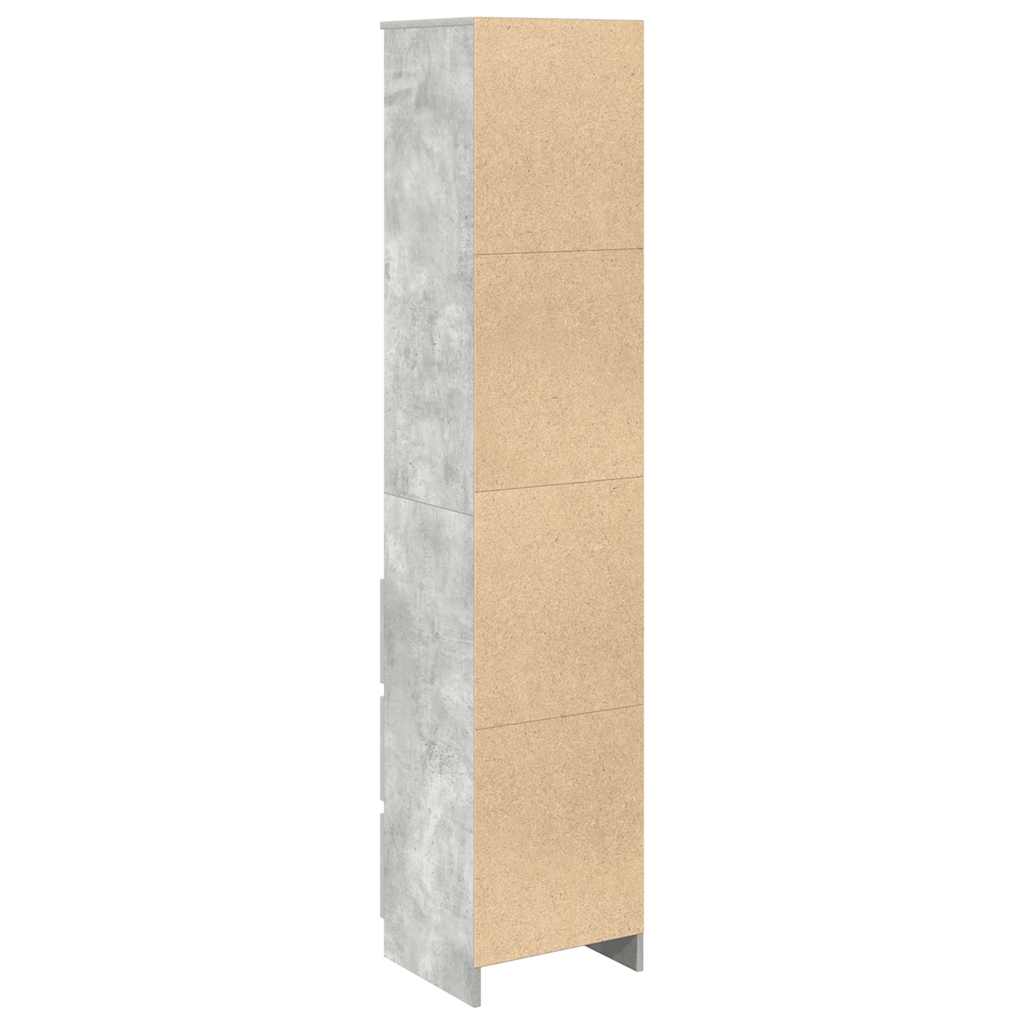 Visoka ploča beton siva 37,5x35x180 cm izrađeno drvo