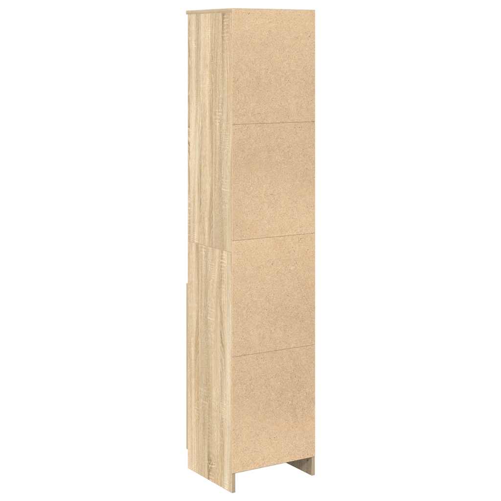Visoka ploča sonoma hrast 37,5x35x180 cm izrađeno drvo