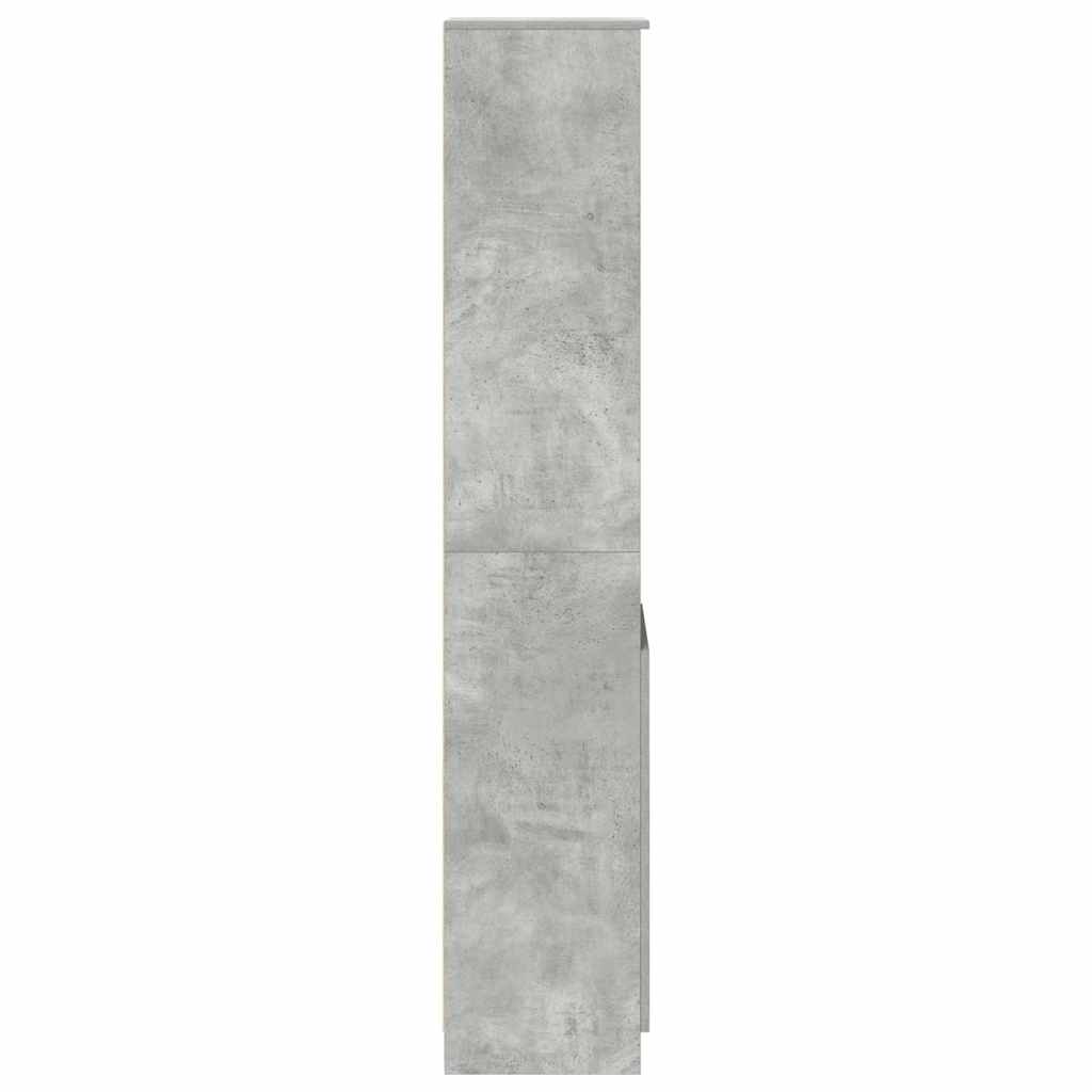 Visoka ploča beton siva 37,5x35x180 cm izrađeno drvo