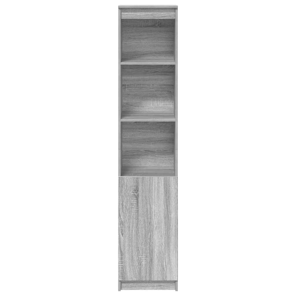 Visoka ploča siva Sonoma 37,5x35x180 cm izrađeno drvo