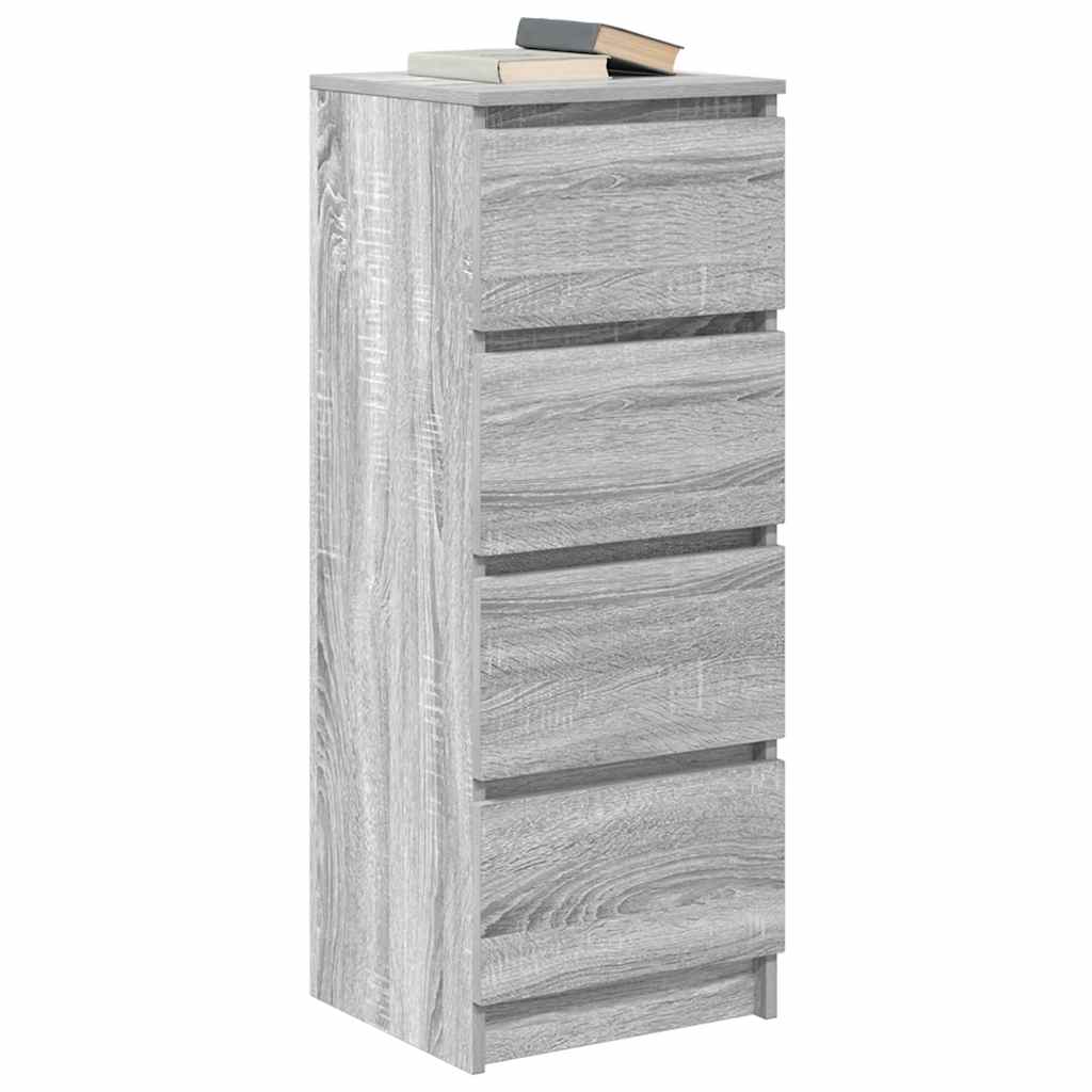 Komoda Siva Sonoma 37,5x35x99 cm Konstruirano drvo