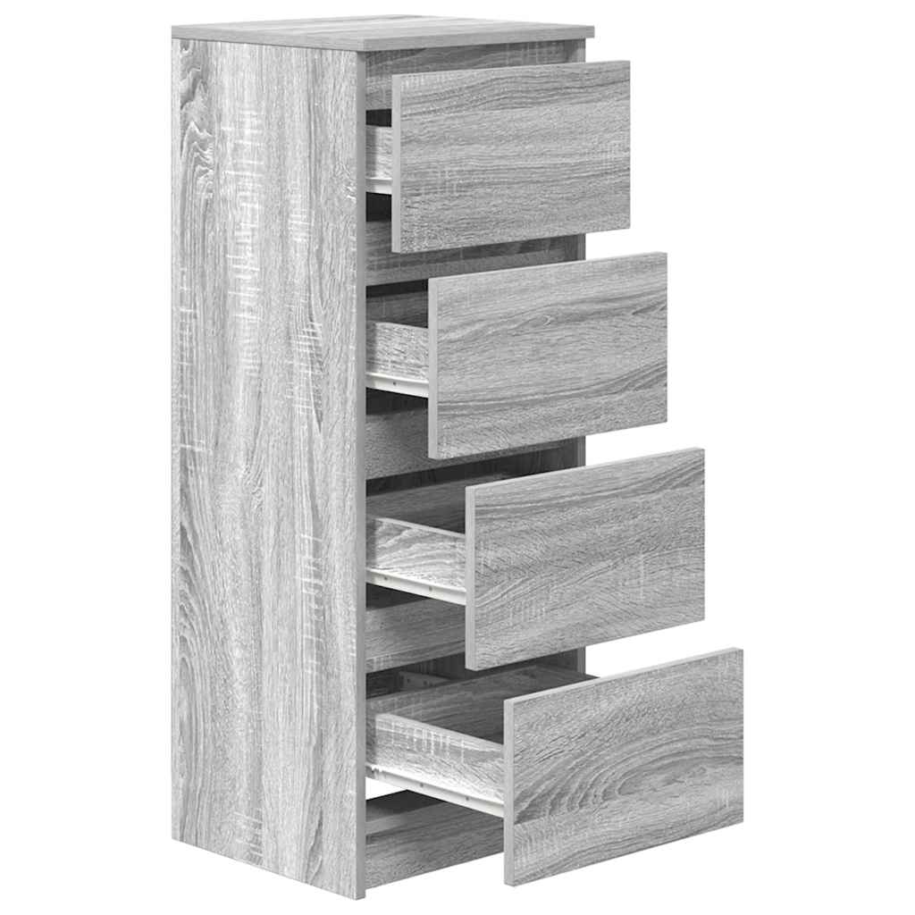 Komoda Siva Sonoma 37,5x35x99 cm Konstruirano drvo