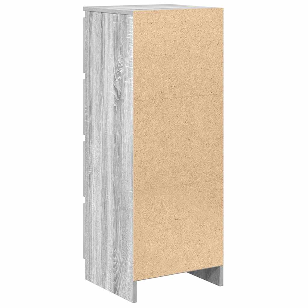 Komoda Siva Sonoma 37,5x35x99 cm Konstruirano drvo