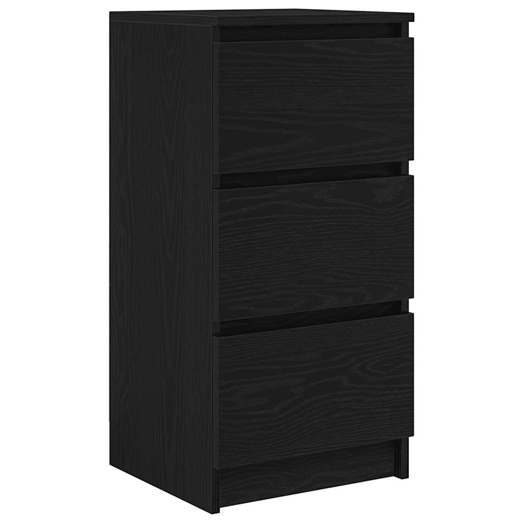 Komoda crni hrast 37,5x35x76 cm konstruirano drvo
