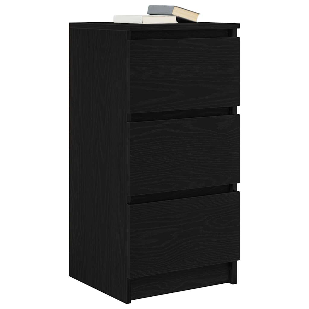 Komoda crni hrast 37,5x35x76 cm konstruirano drvo