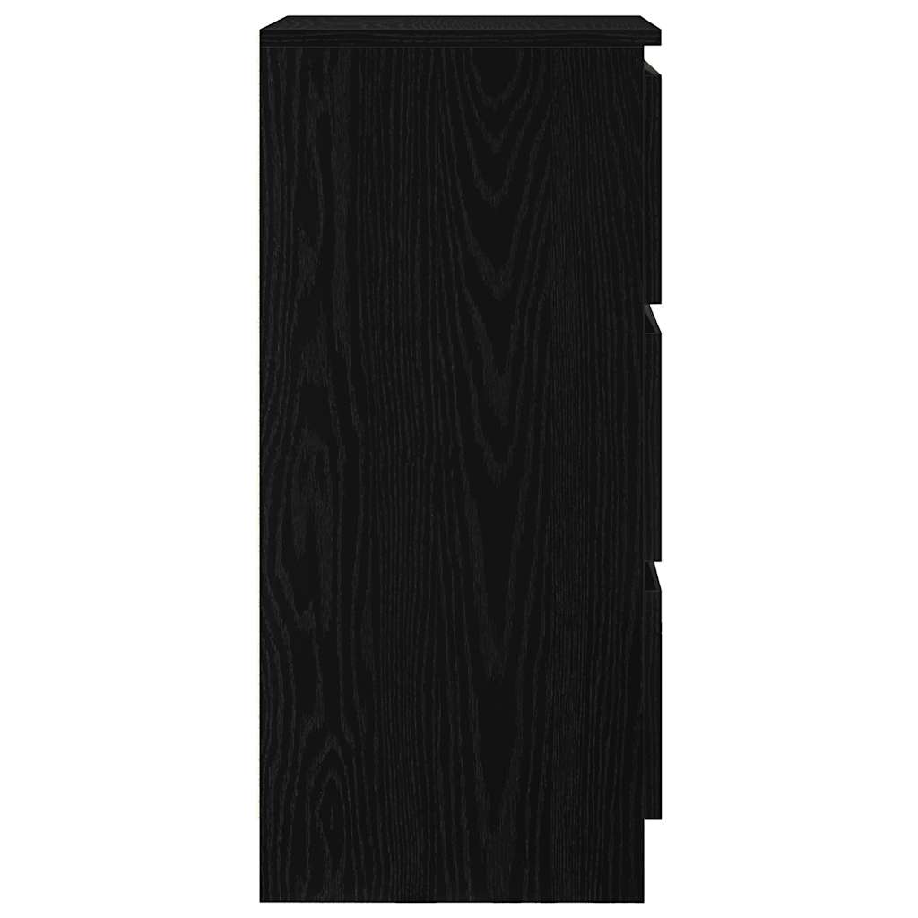 Komoda crni hrast 37,5x35x76 cm konstruirano drvo
