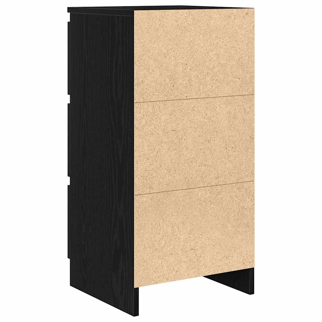 Komoda crni hrast 37,5x35x76 cm konstruirano drvo