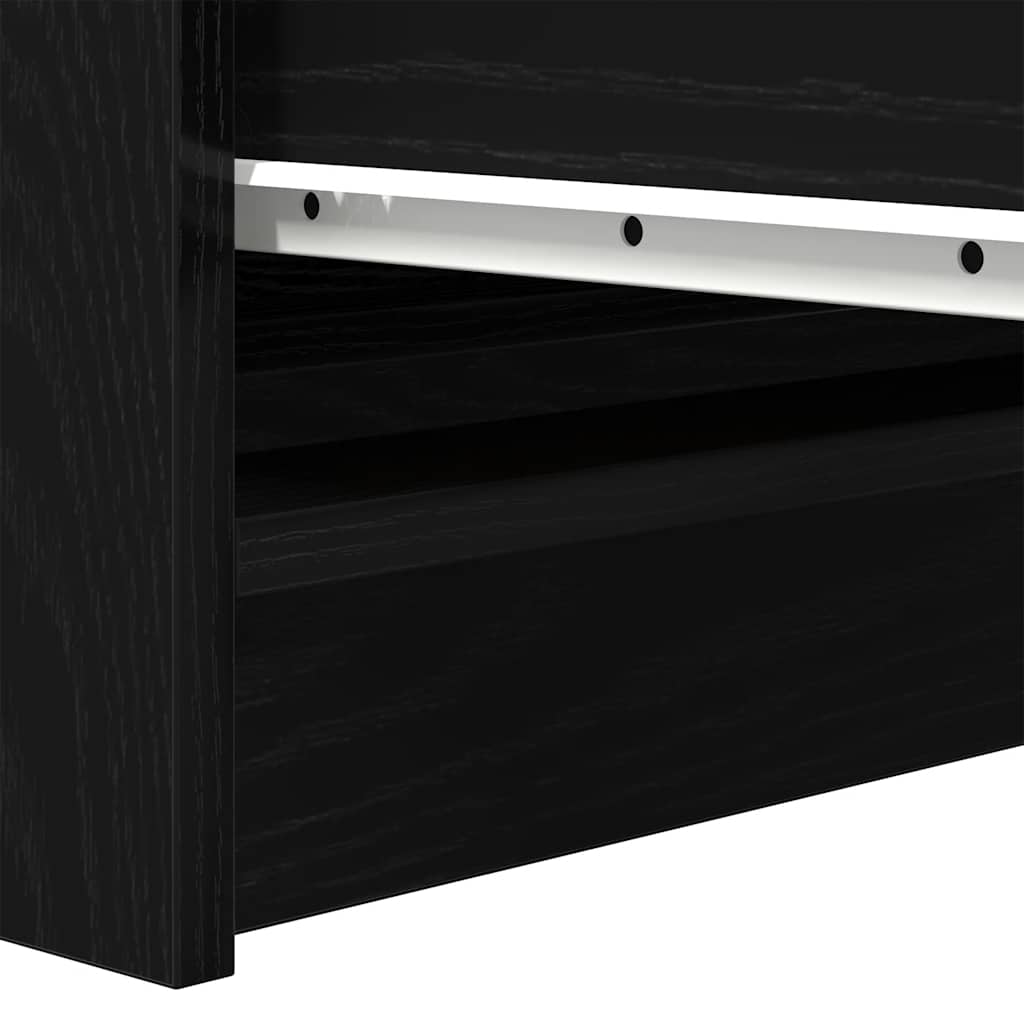 Komoda crni hrast 37,5x35x76 cm konstruirano drvo