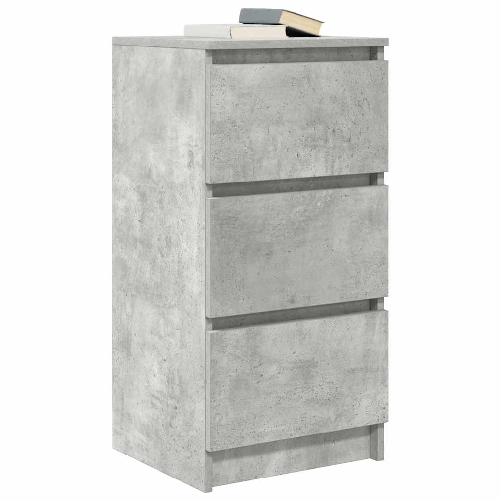 Komoda siva boja betona 37,5x35x76 cm od konstruiranog drva