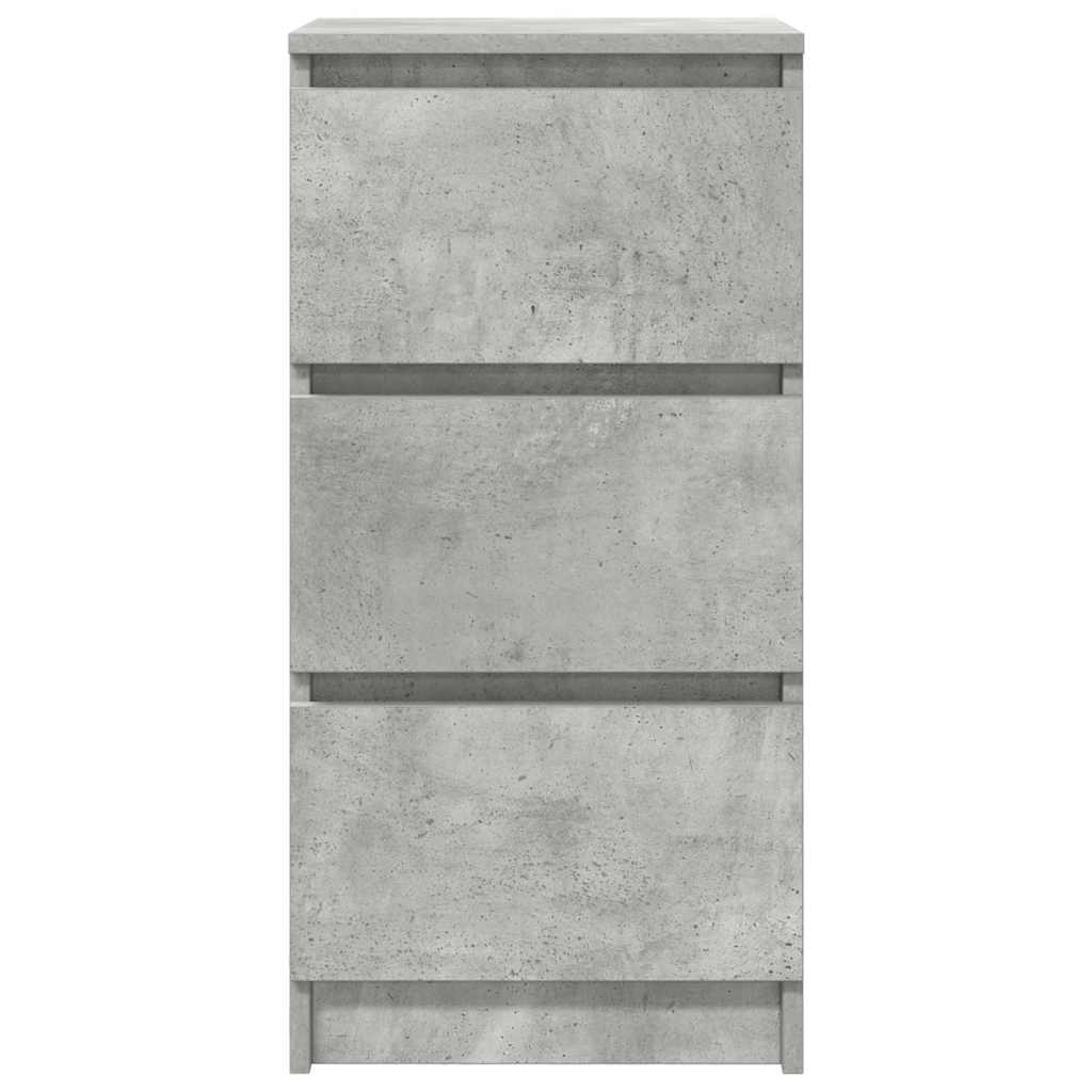 Komoda siva boja betona 37,5x35x76 cm od konstruiranog drva
