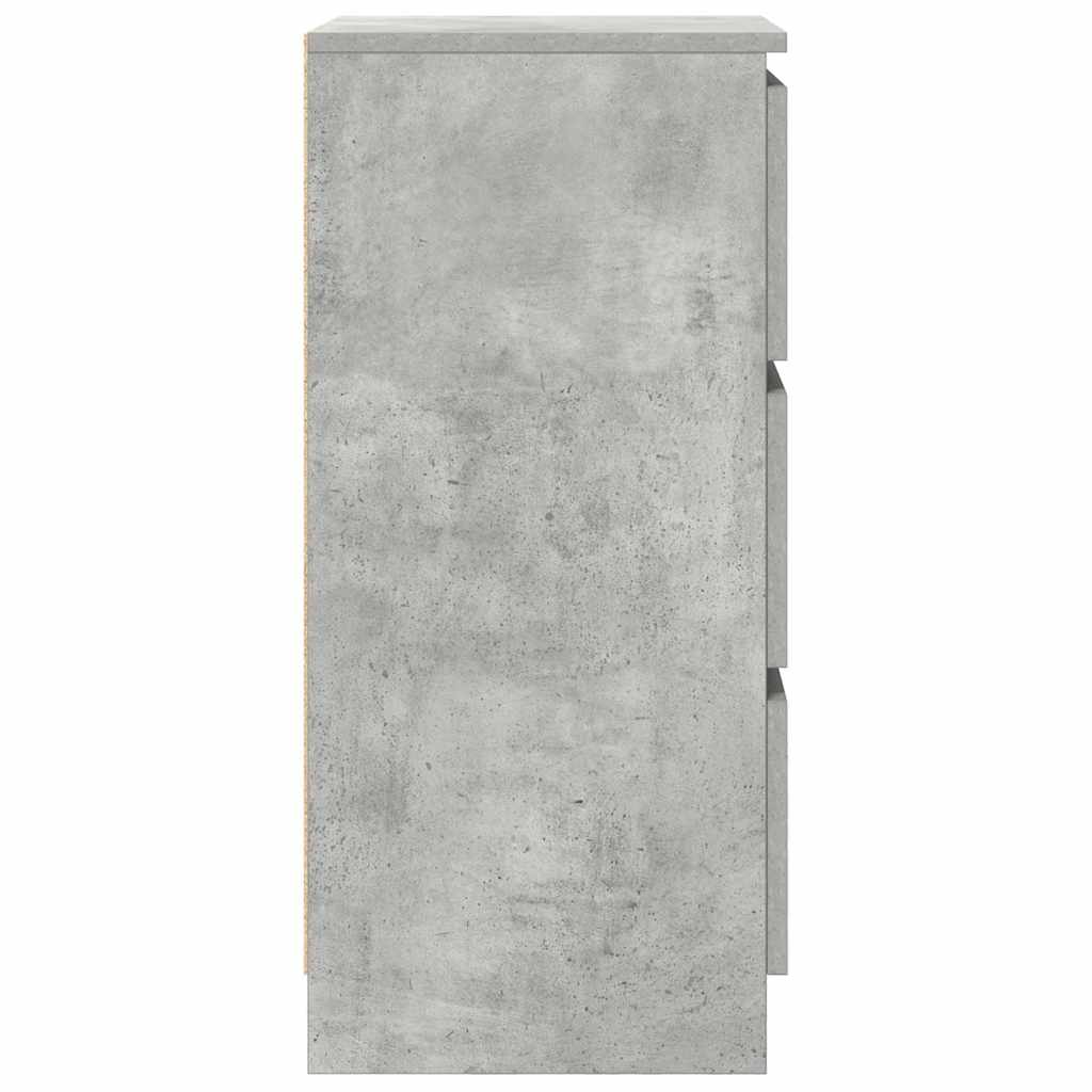 Komoda siva boja betona 37,5x35x76 cm od konstruiranog drva