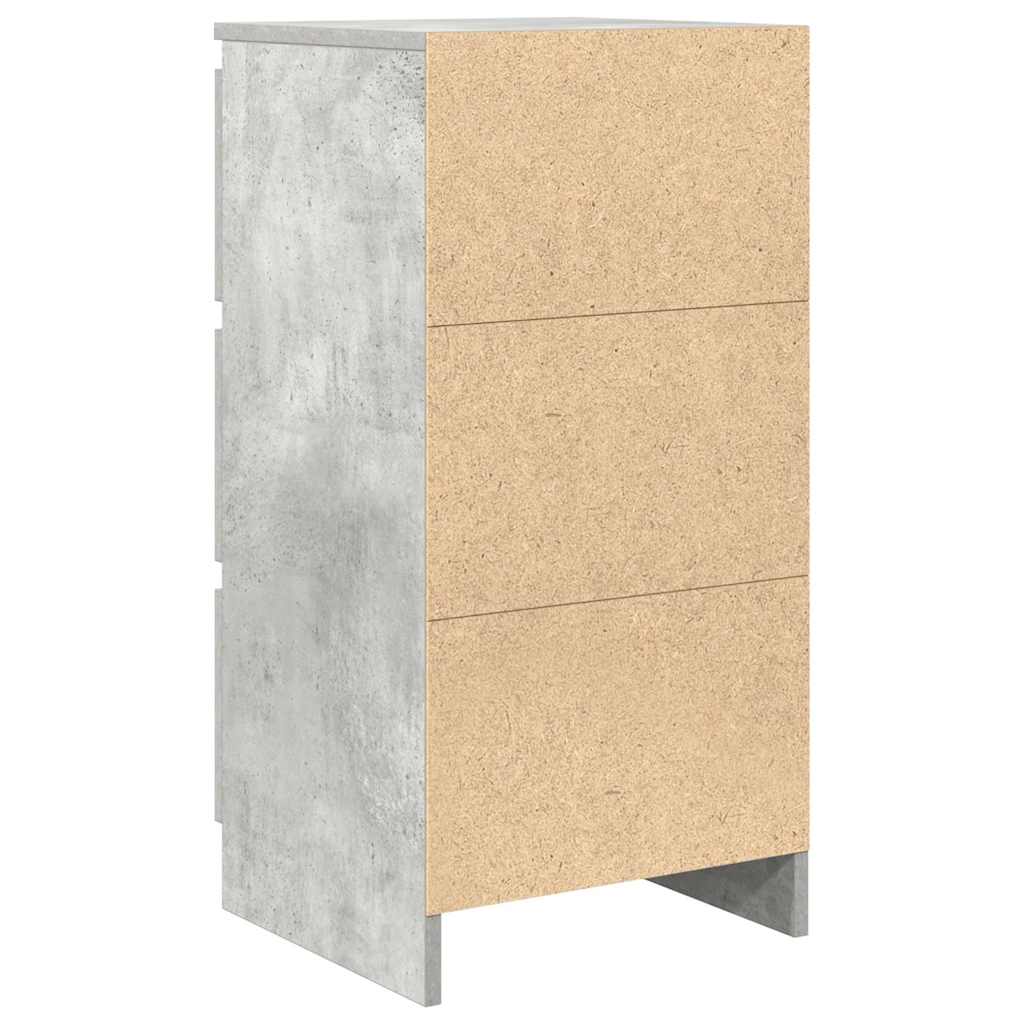 Komoda siva boja betona 37,5x35x76 cm od konstruiranog drva
