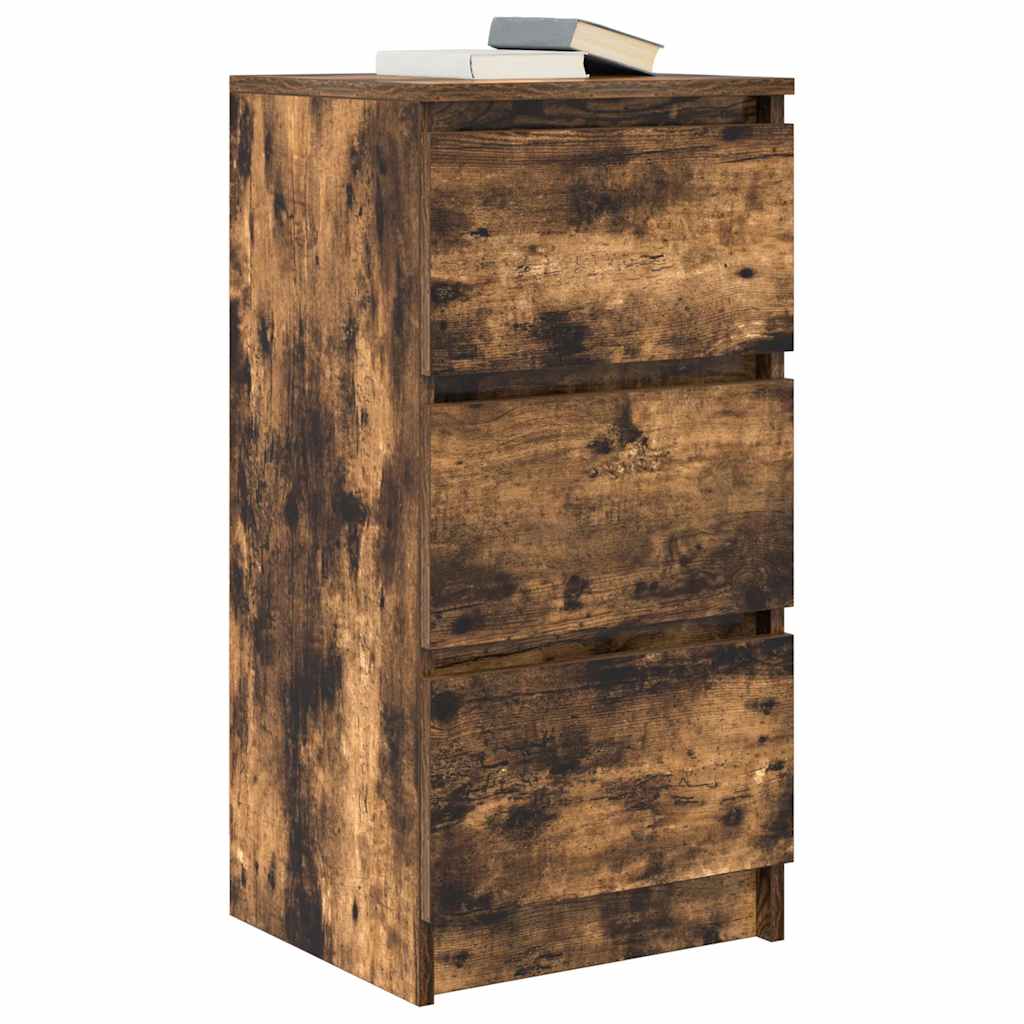 Komoda boja dimljenog hrasta 37,5x35x76 cm konstruirano drvo