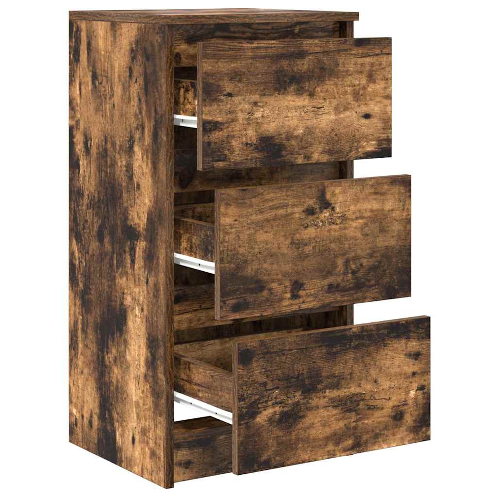 Komoda boja dimljenog hrasta 37,5x35x76 cm konstruirano drvo