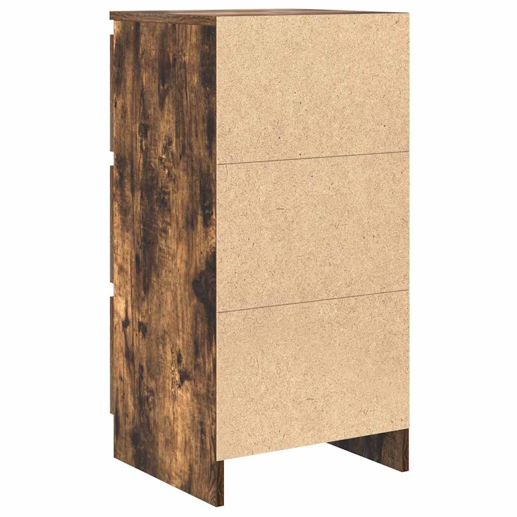 Komoda boja dimljenog hrasta 37,5x35x76 cm konstruirano drvo