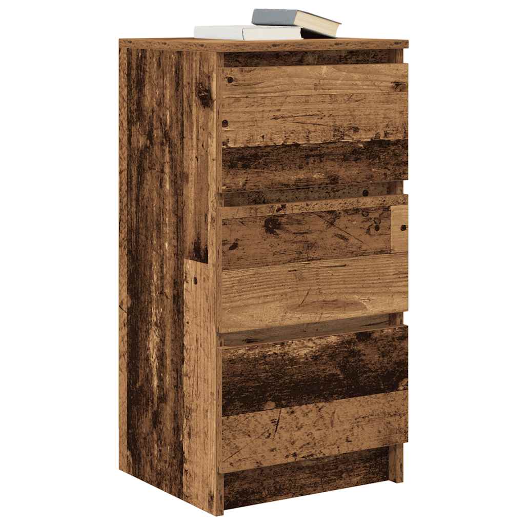 Komoda staro drvo 37,5x35x76 cm od konstruiranog drva