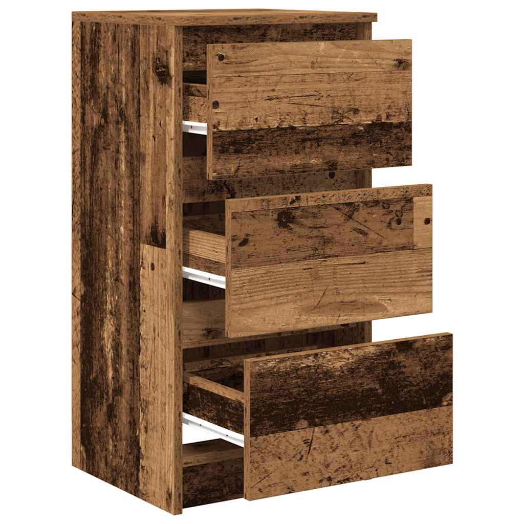 Komoda staro drvo 37,5x35x76 cm od konstruiranog drva