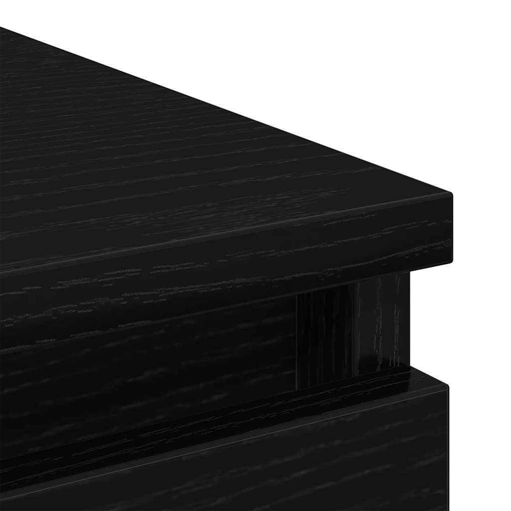 Komoda crni hrast 80x35x76 cm konstruirano drvo