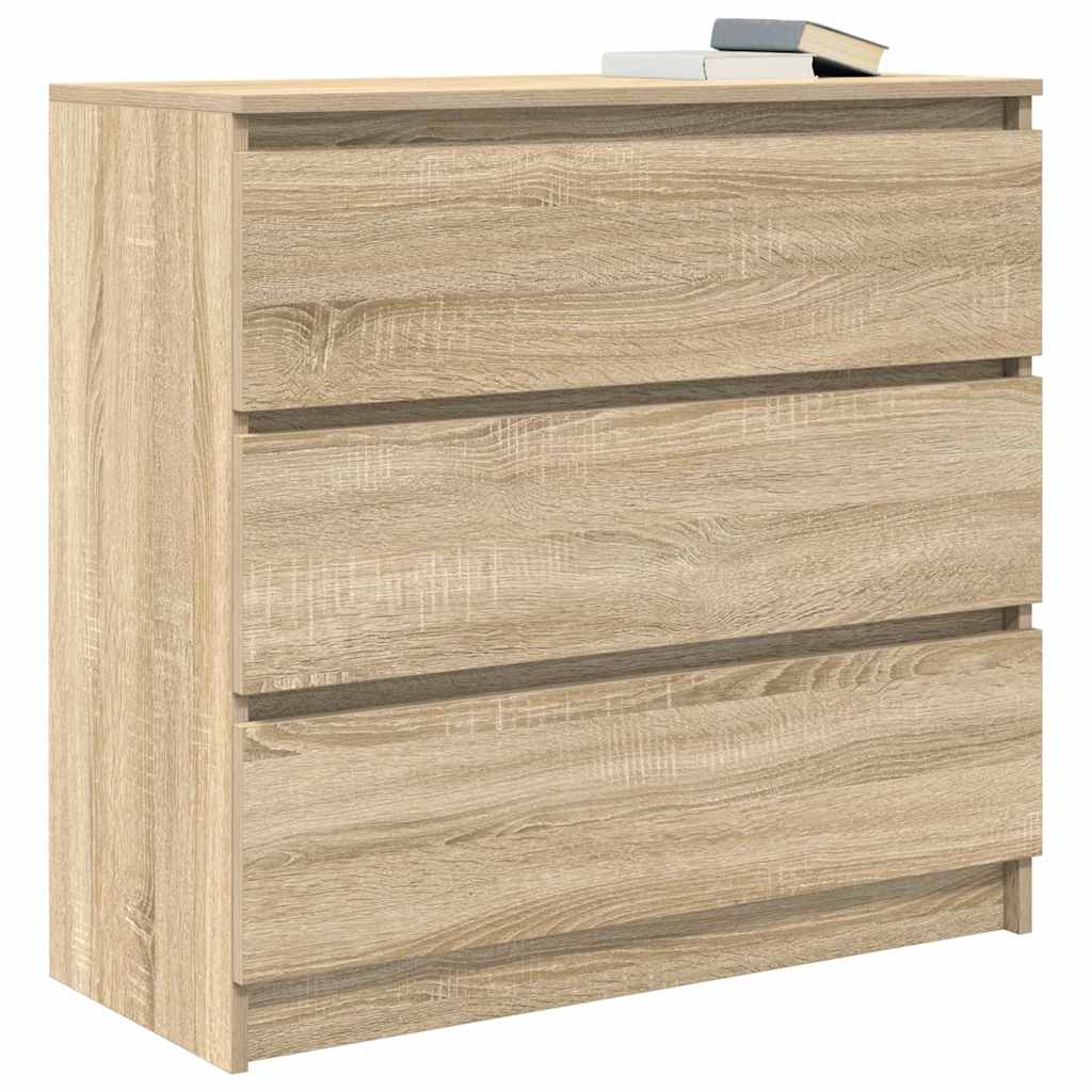 Komoda boja hrasta sonome 80x35x76 cm od konstruiranog drva