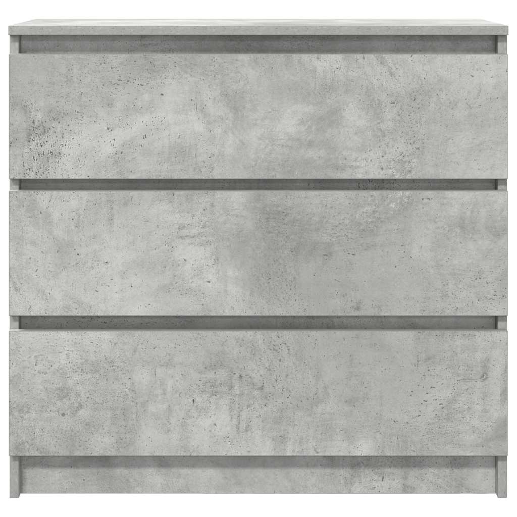 Komoda siva boja betona 80x35x76 cm od konstruiranog drva