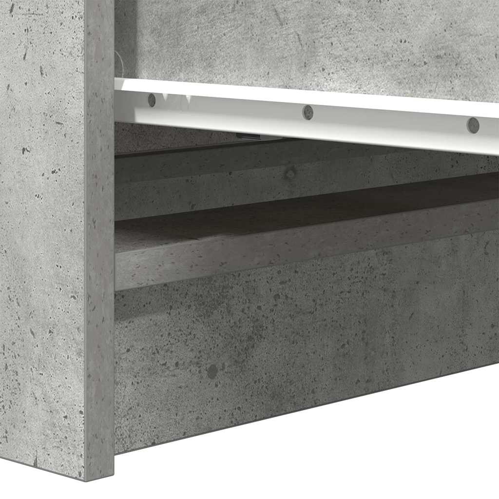 Komoda siva boja betona 80x35x76 cm od konstruiranog drva