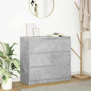 Komoda siva boja betona 80x35x76 cm od konstruiranog drva