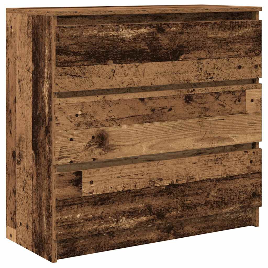 Komoda staro drvo 80x35x76 cm od konstruiranog drva