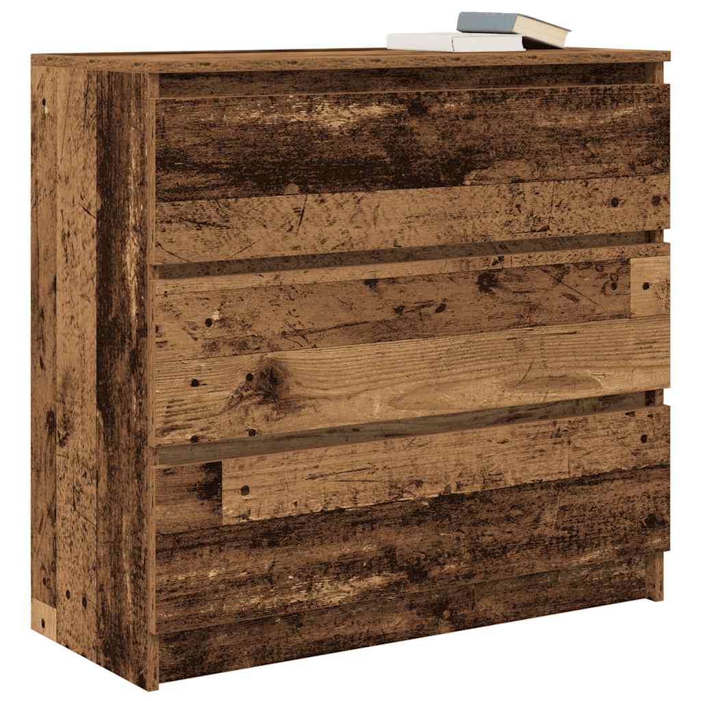 Komoda staro drvo 80x35x76 cm od konstruiranog drva