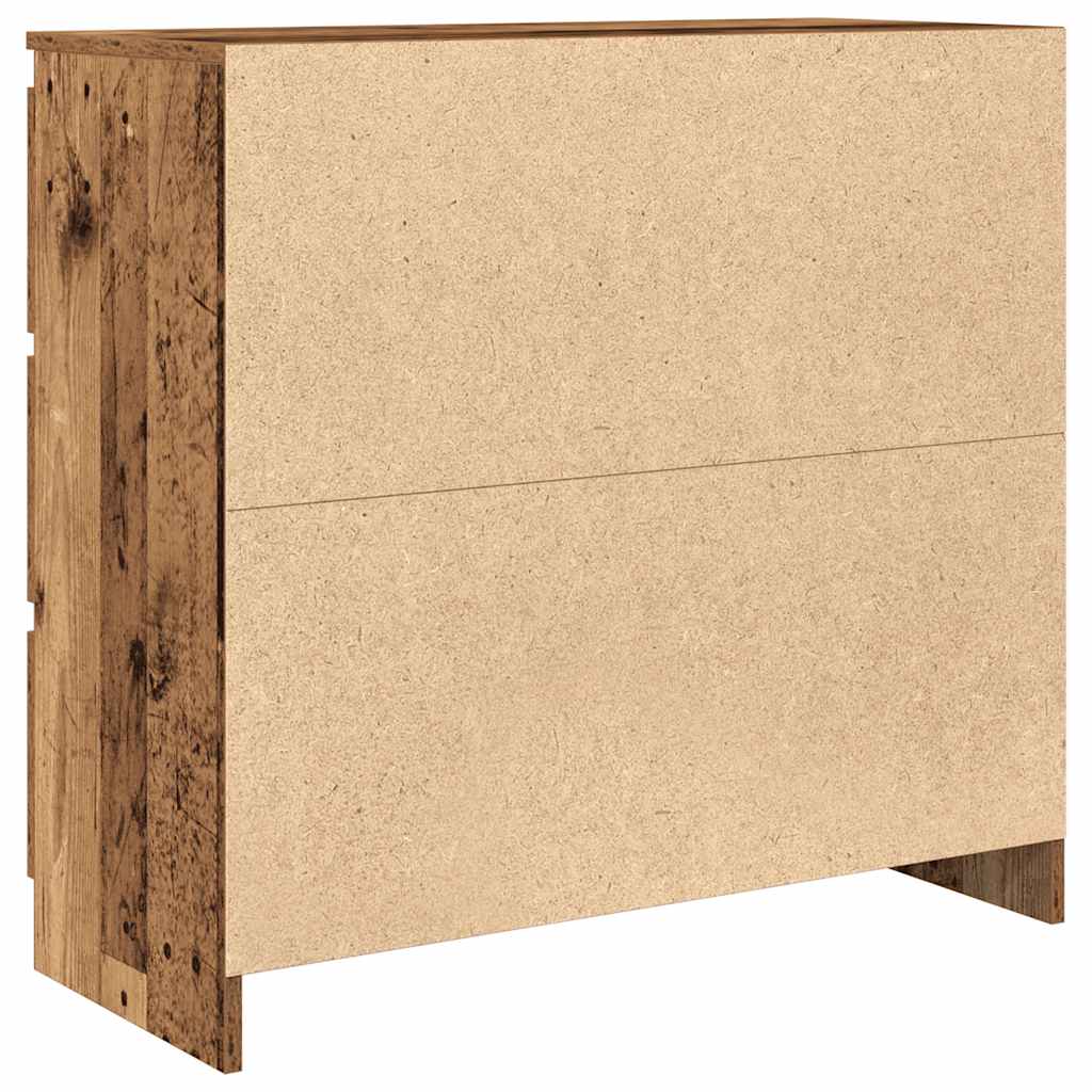 Komoda staro drvo 80x35x76 cm od konstruiranog drva