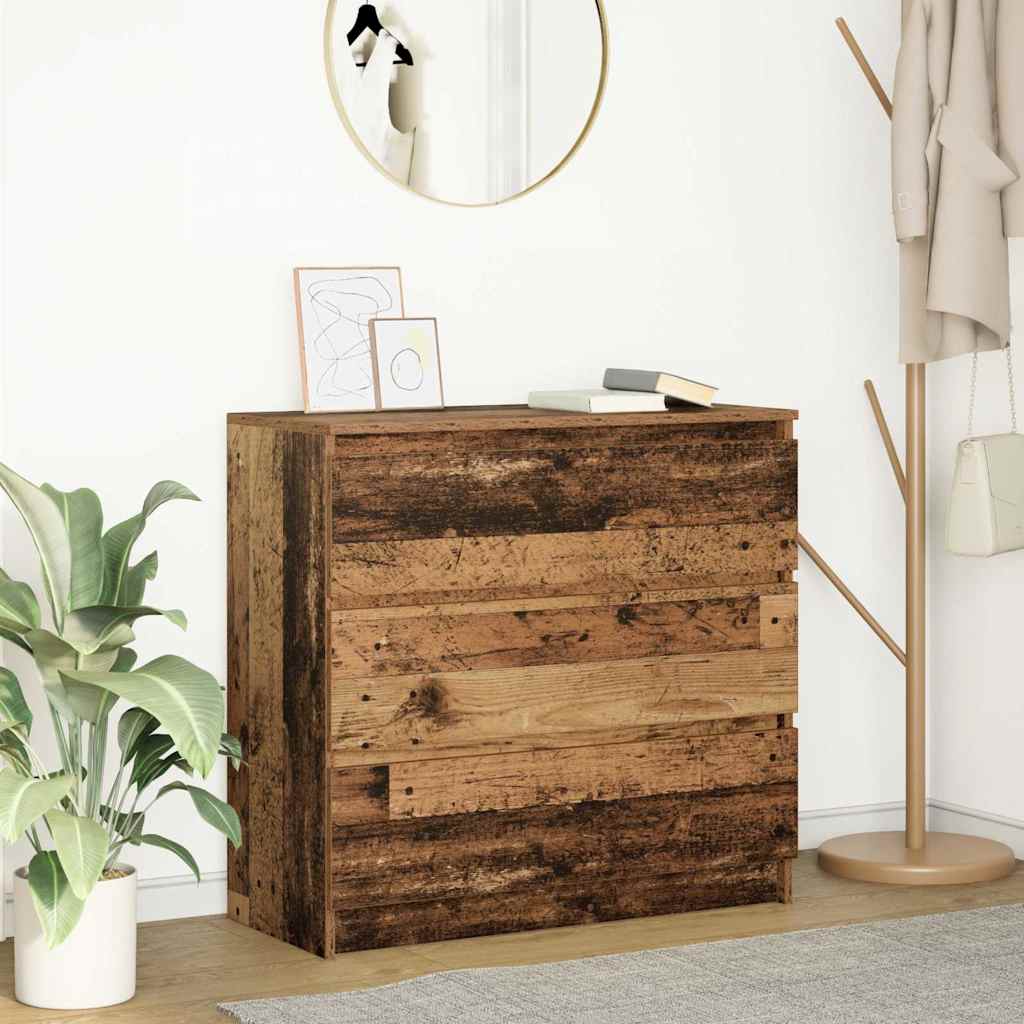 Komoda staro drvo 80x35x76 cm od konstruiranog drva