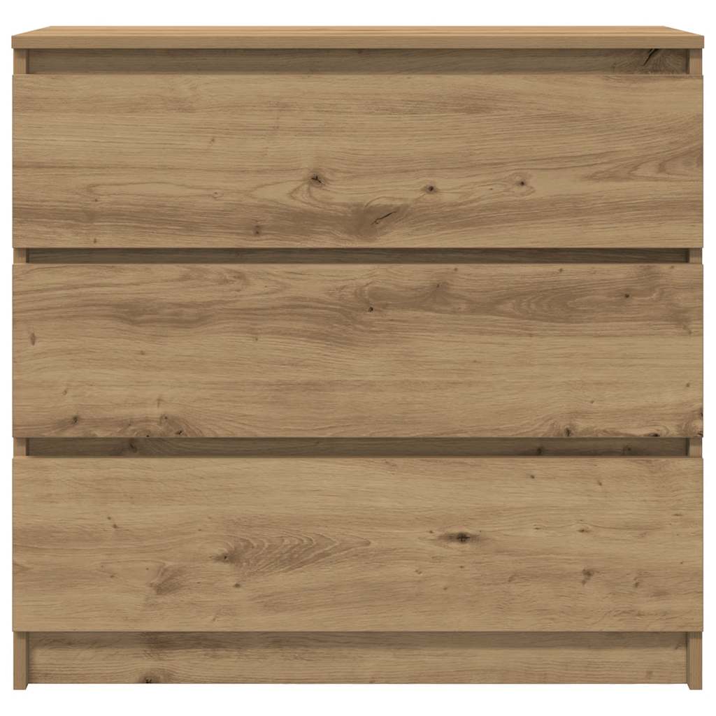 Komoda boja hrasta artisan 80x35x76 cm konstruirano drvo