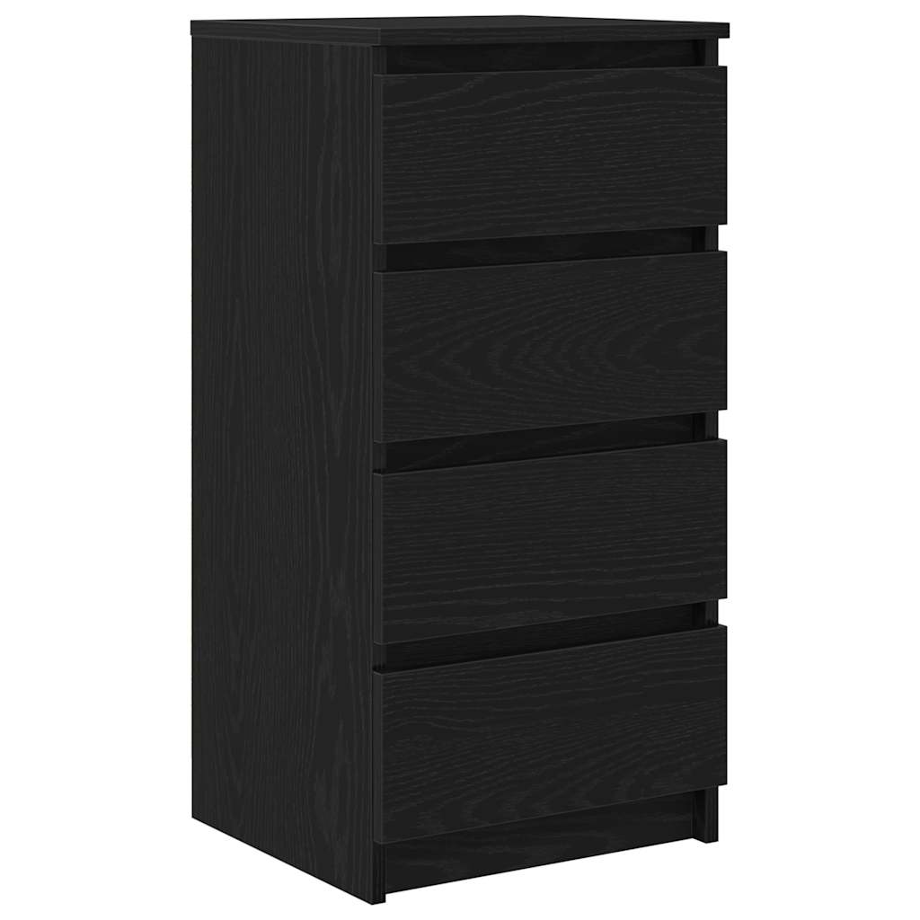 Komoda crni hrast 37,5x35x76 cm konstruirano drvo