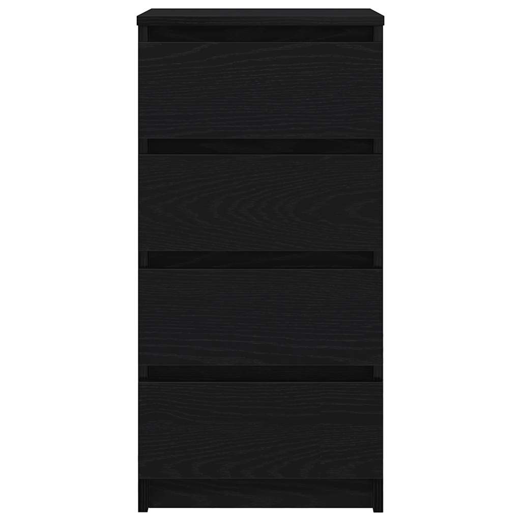 Komoda crni hrast 37,5x35x76 cm konstruirano drvo