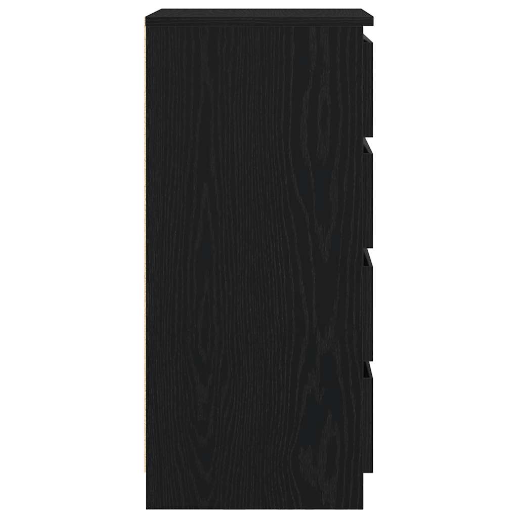 Komoda crni hrast 37,5x35x76 cm konstruirano drvo