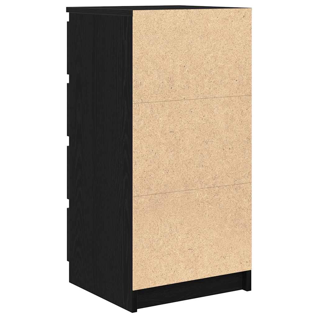 Komoda crni hrast 37,5x35x76 cm konstruirano drvo