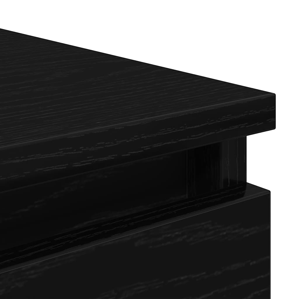 Komoda crni hrast 37,5x35x76 cm konstruirano drvo