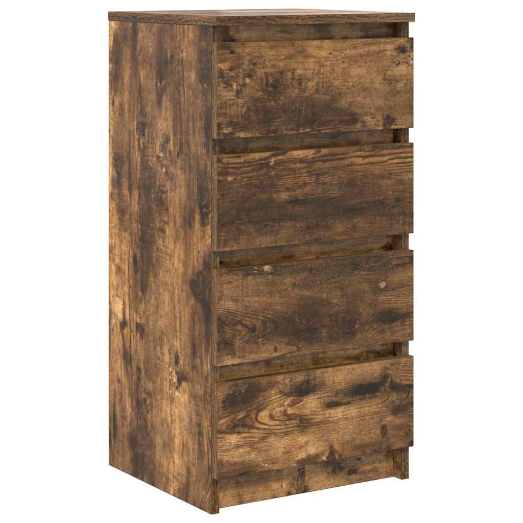 Komoda boja dimljenog hrasta 37,5x35x76 cm konstruirano drvo