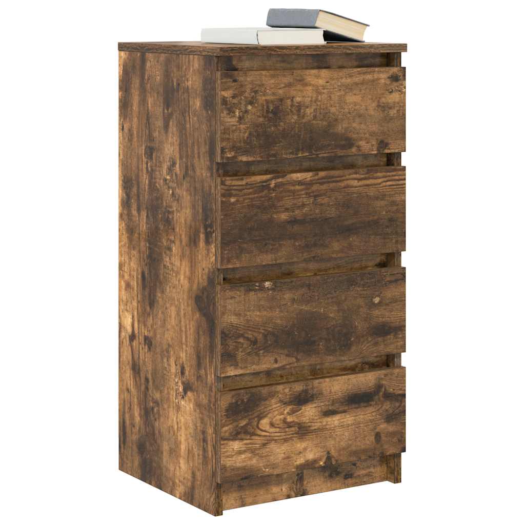 Komoda boja dimljenog hrasta 37,5x35x76 cm konstruirano drvo