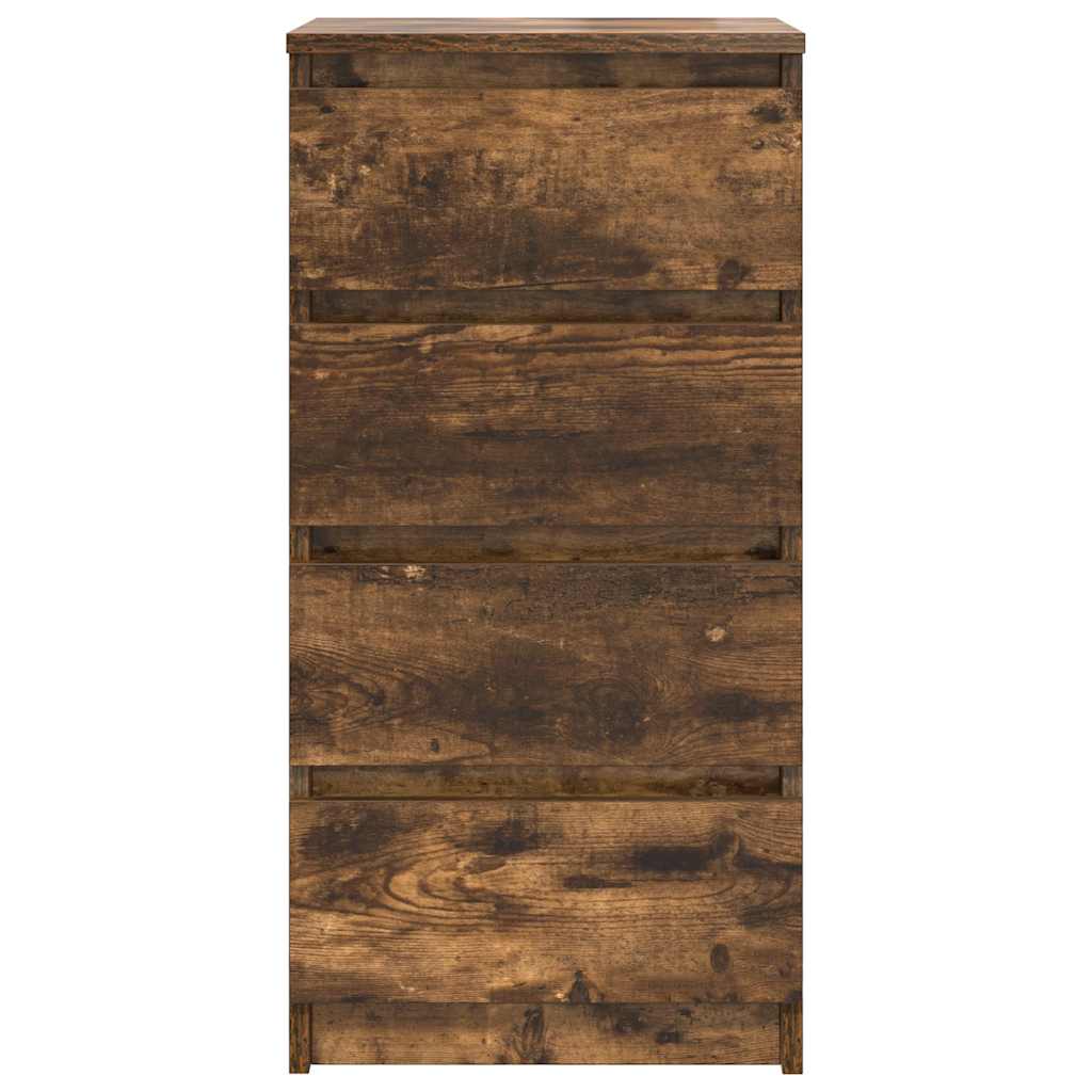 Komoda boja dimljenog hrasta 37,5x35x76 cm konstruirano drvo
