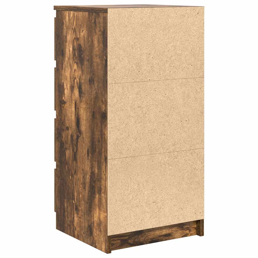 Komoda boja dimljenog hrasta 37,5x35x76 cm konstruirano drvo
